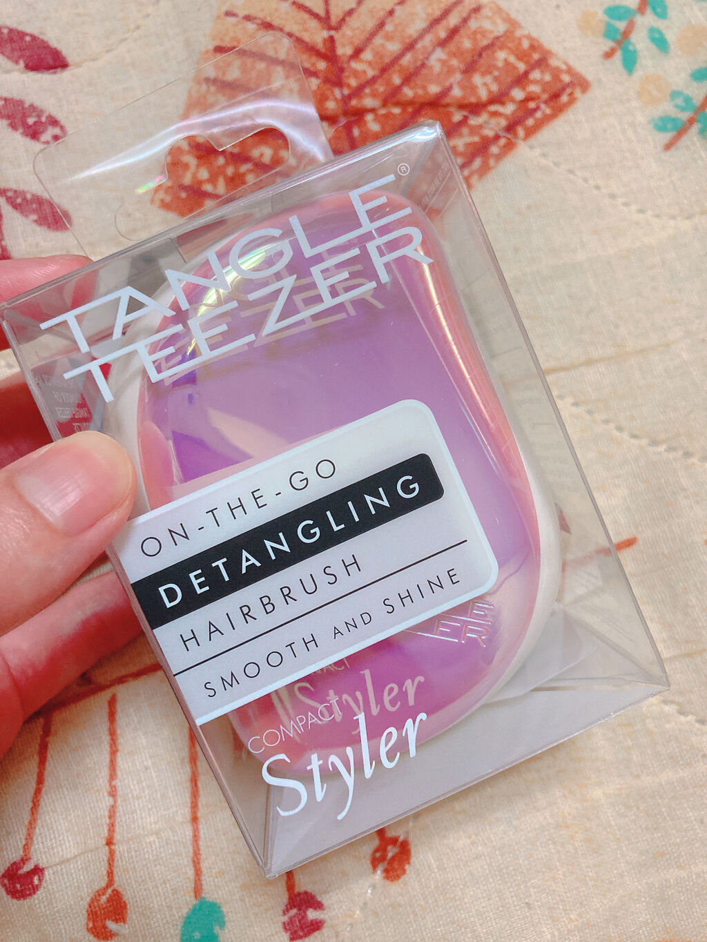 コンパクトスタイラー ピンククローム/TANGLE TEEZER/ヘアブラシを使ったクチコミ（1枚目）