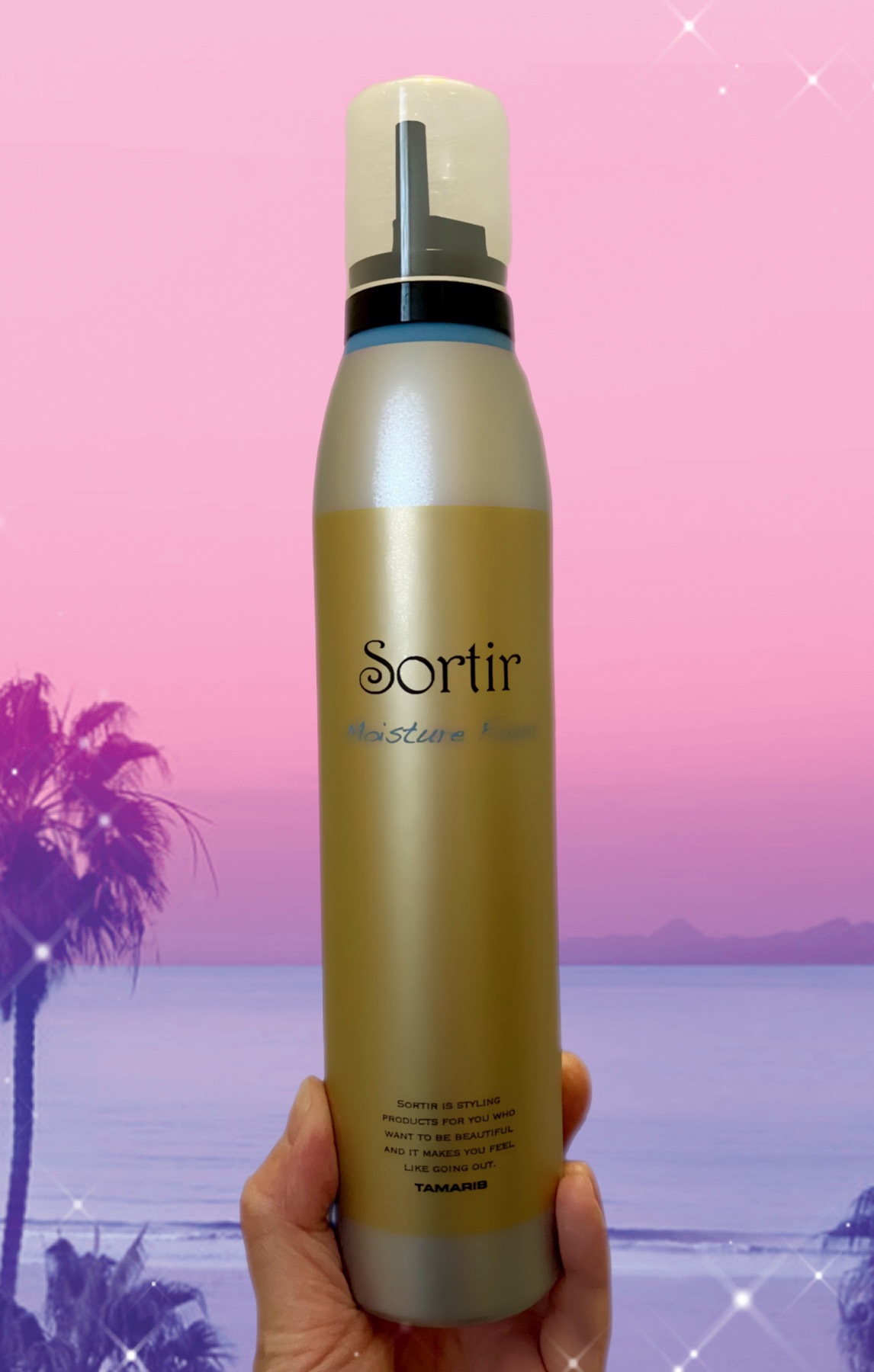 TAMARIS ソルティール モイスチャーフォームのクチコミ「パーマヘアがナチュラルに決まる✨

髪にツヤと潤いを与え、
まとまりのあるウェーブスタイルを演.....」（1枚目）