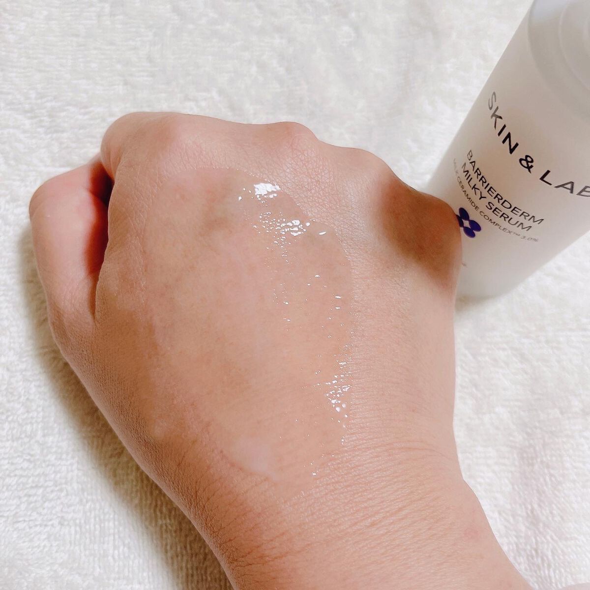 バリアダームミルキーセラム/SKIN&LAB/美容液を使ったクチコミ(4枚目)