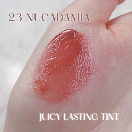 ジューシーラスティングティント/rom&nd/リップティントを使ったクチコミ(5枚目)