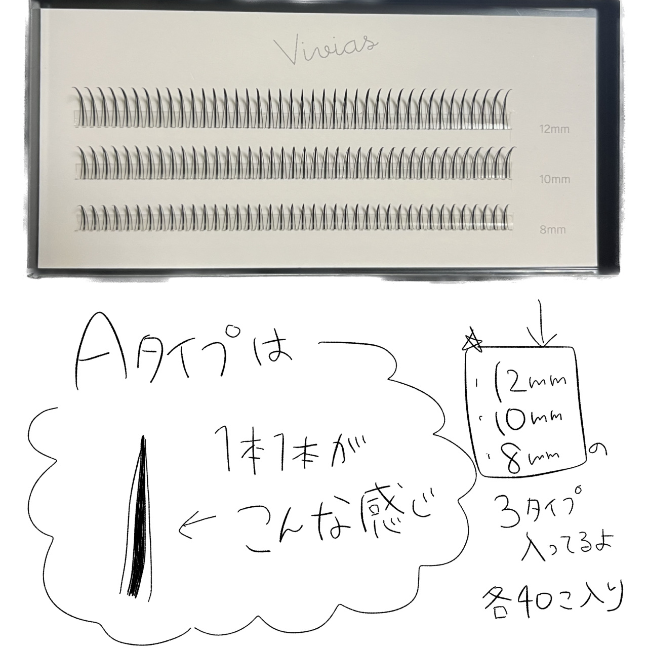 Vivias　ヴィヴィアス　部分つけまつげ/ビー・エヌ/つけまつげを使ったクチコミ（2枚目）