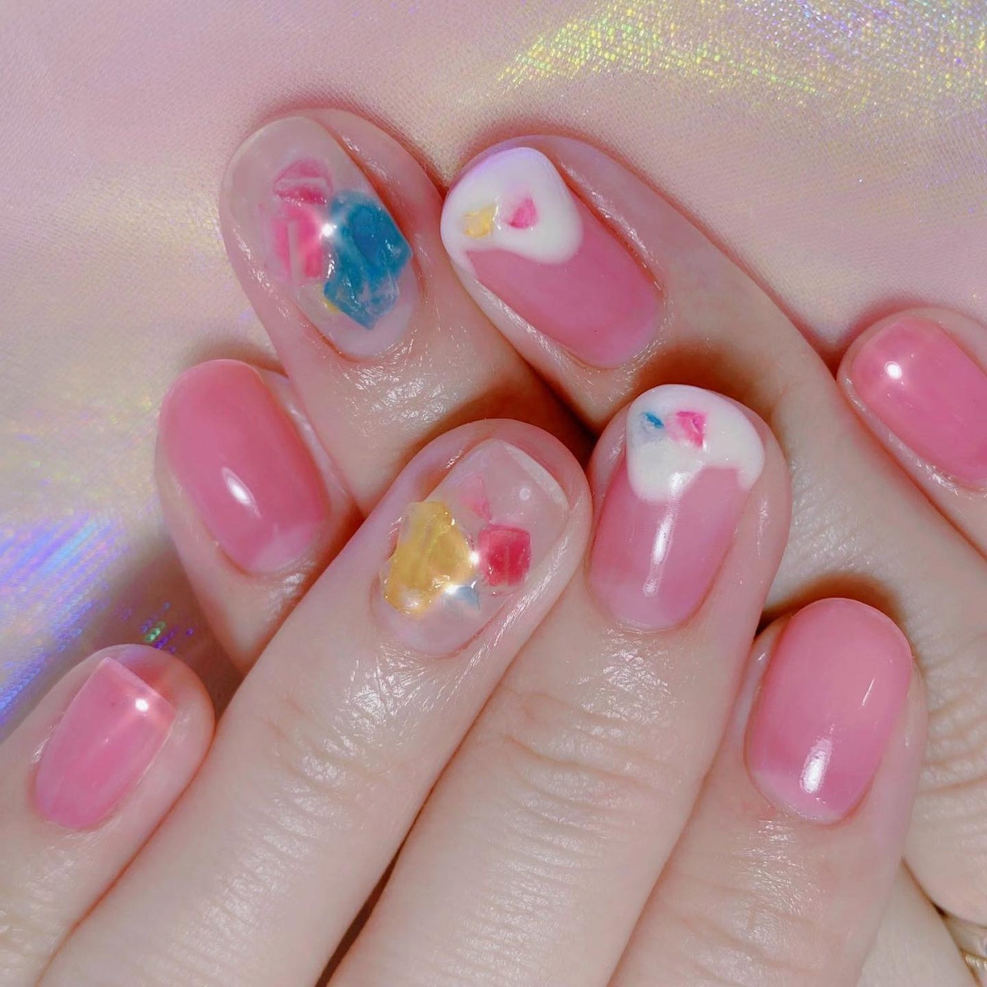 なかやまちえこ on LIPS 「琥珀糖ネイル💅⠀⠀@dreamy_canon#nail#nai..」(5枚目)