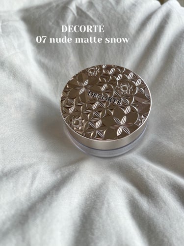 ルース パウダー 07 nude matte snow/DECORTÉ/ルースパウダーを使ったクチコミ（1枚目）