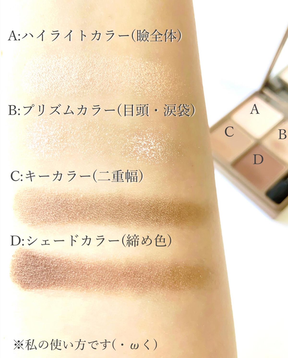 インザミラーアイパレット/Ririmew/アイシャドウパレットを使ったクチコミ（3枚目）