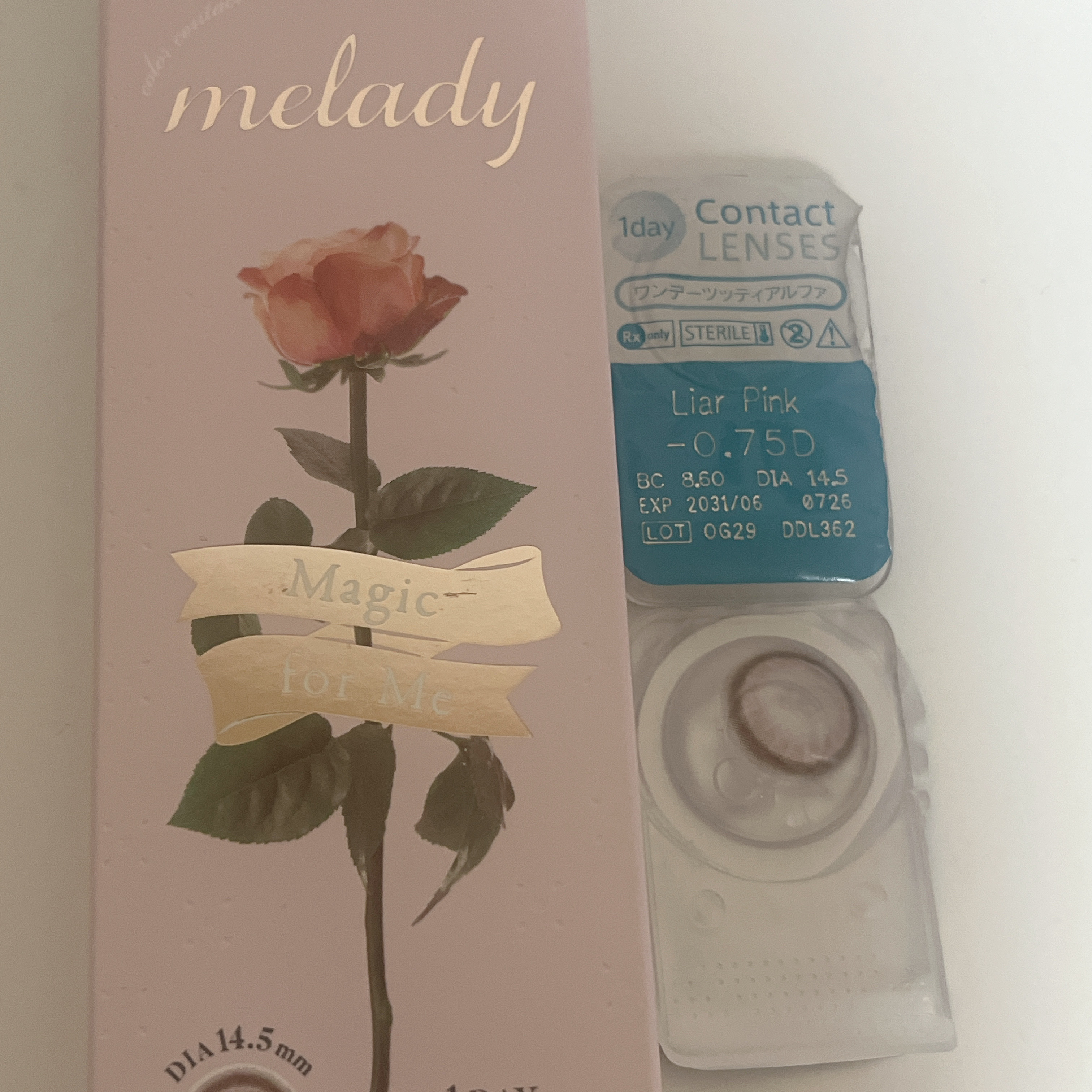 melady 1day ライアーピンク/melady/ワンデー（１DAY）カラコンを使ったクチコミ（3枚目）