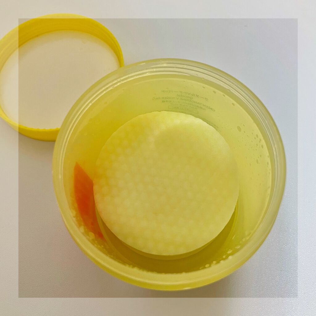 グリーンタンジェリン ビタCダークスポットケアパッド/goodal/トナーパッドを使ったクチコミ(2枚目)