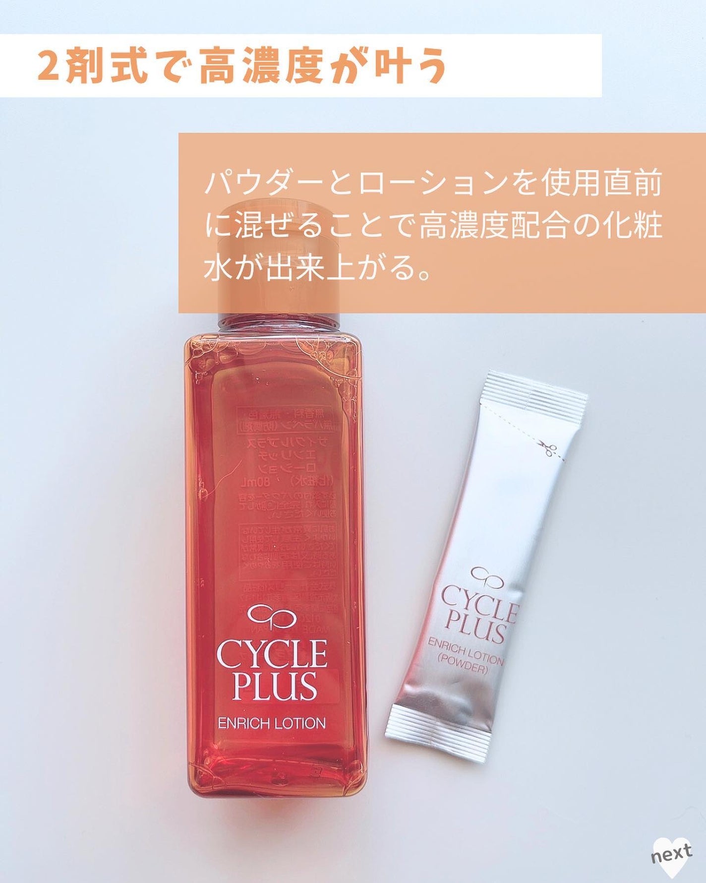 エンリッチ ローション/サイクルプラス/化粧水を使ったクチコミ(2枚目)