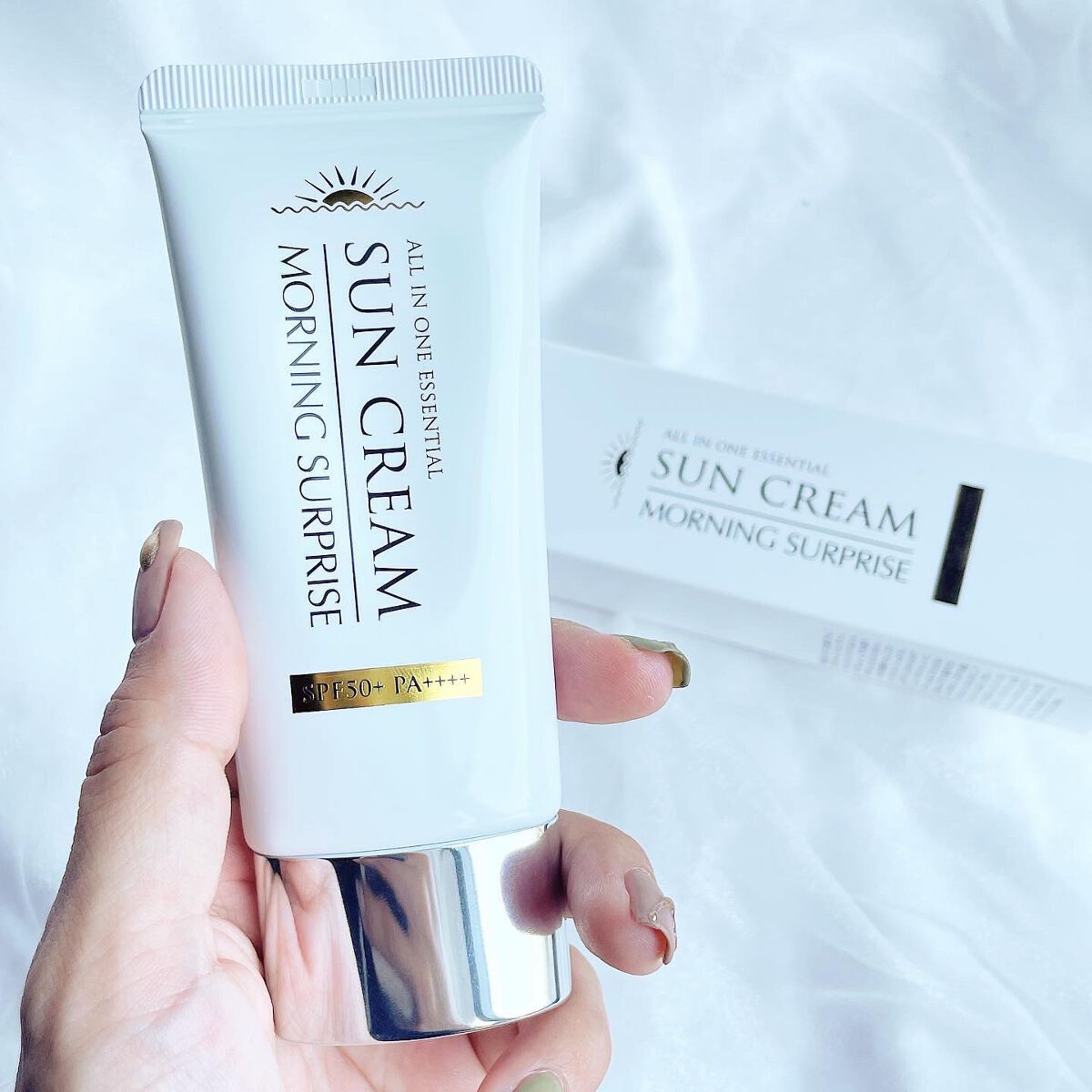 オールインワンエッセンシャルサンクリーム/MORNING SURPRISE/日焼け止めクリームを使ったクチコミ(3枚目)