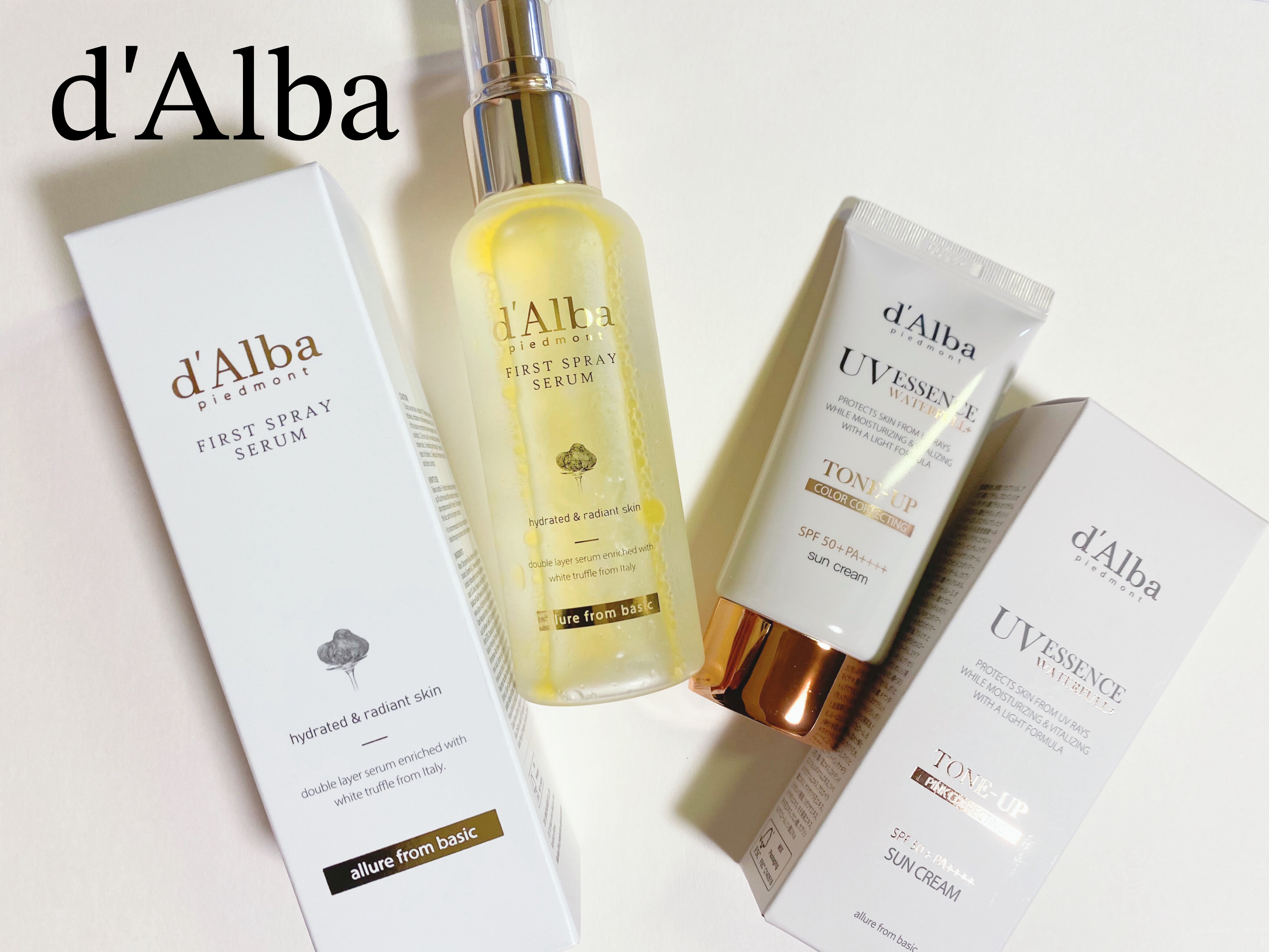 ダルバ ホワイトトリュフファーストスプレーセラム/ダルバ/ミスト状化粧水を使ったクチコミ（1枚目）