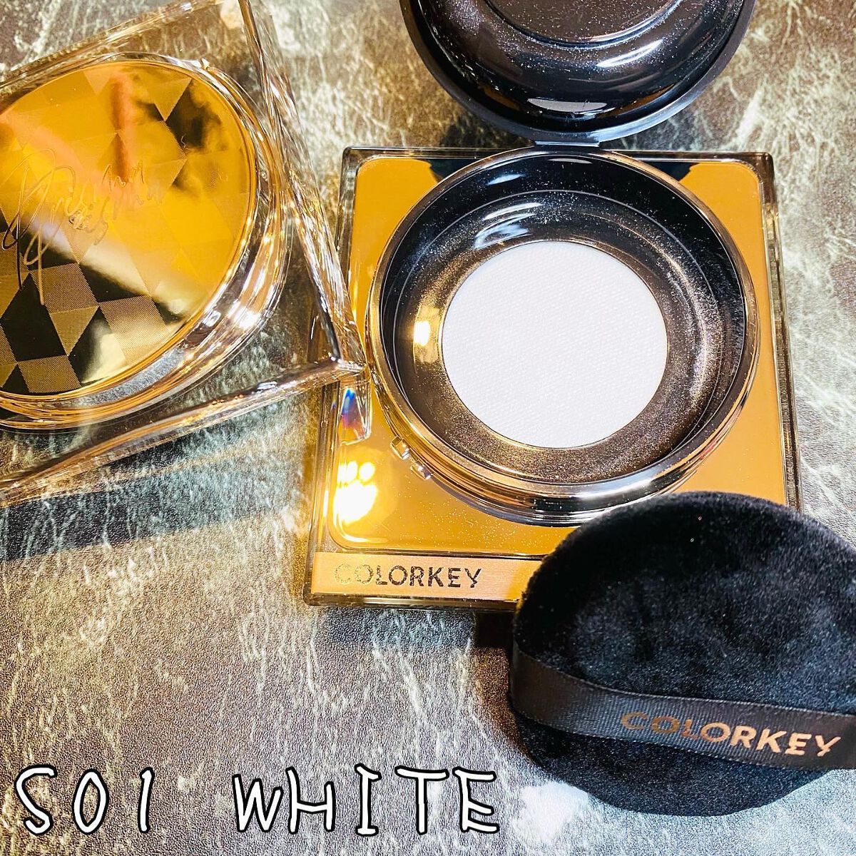 ラスティングルースパウダー/COLORKEY/ルースパウダーを使ったクチコミ（3枚目）