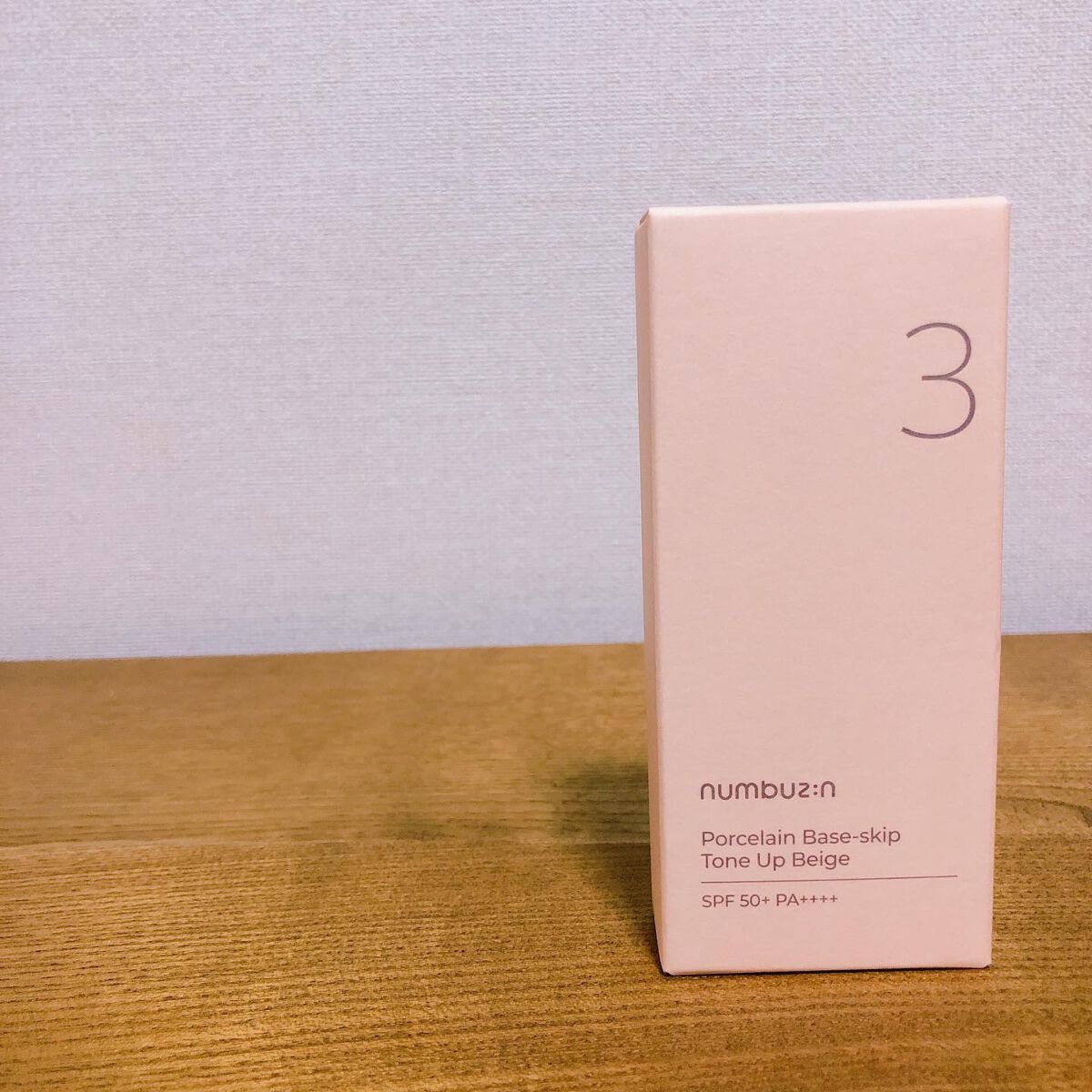 3番 ノーファンデ陶器肌トーンアップクリーム/numbuzin/化粧下地を使ったクチコミ(1枚目)