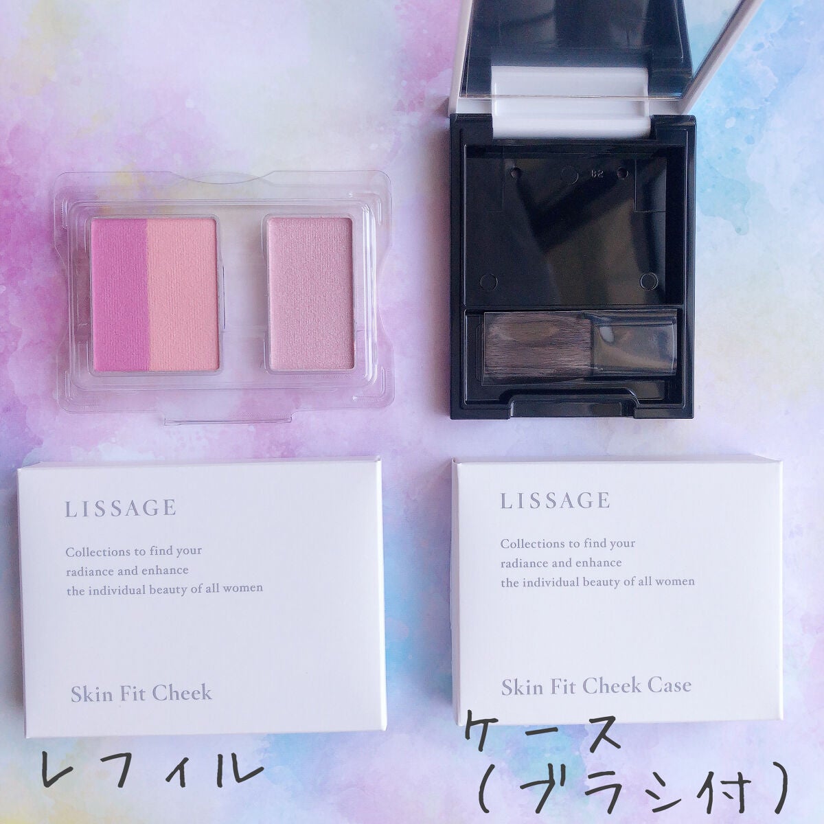 スキンフィットチーク/リサージ/パウダーチークを使ったクチコミ(2枚目)