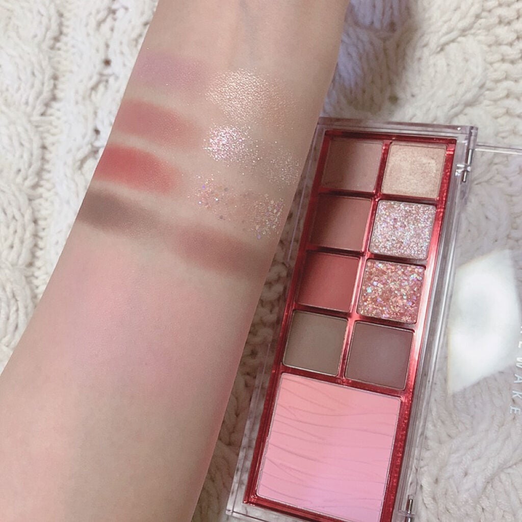 ミックスブラーリングアイパレット/wakemake/マルチパレットを使ったクチコミ(4枚目)