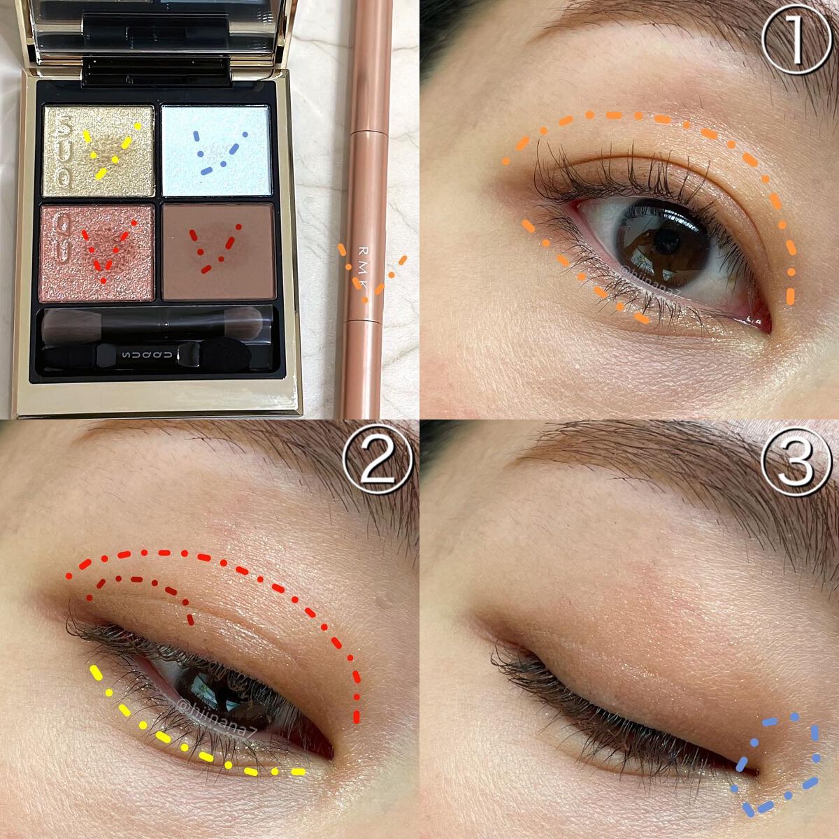 ソフトファイン アイペンシル EX-07 オータムタン/RMK/ペンシルアイライナーを使ったクチコミ（3枚目）