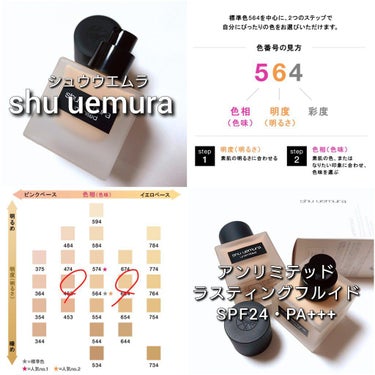 アンリミテッド ラスティング フルイド/shu uemura/リキッドファンデーションを使ったクチコミ（3枚目）