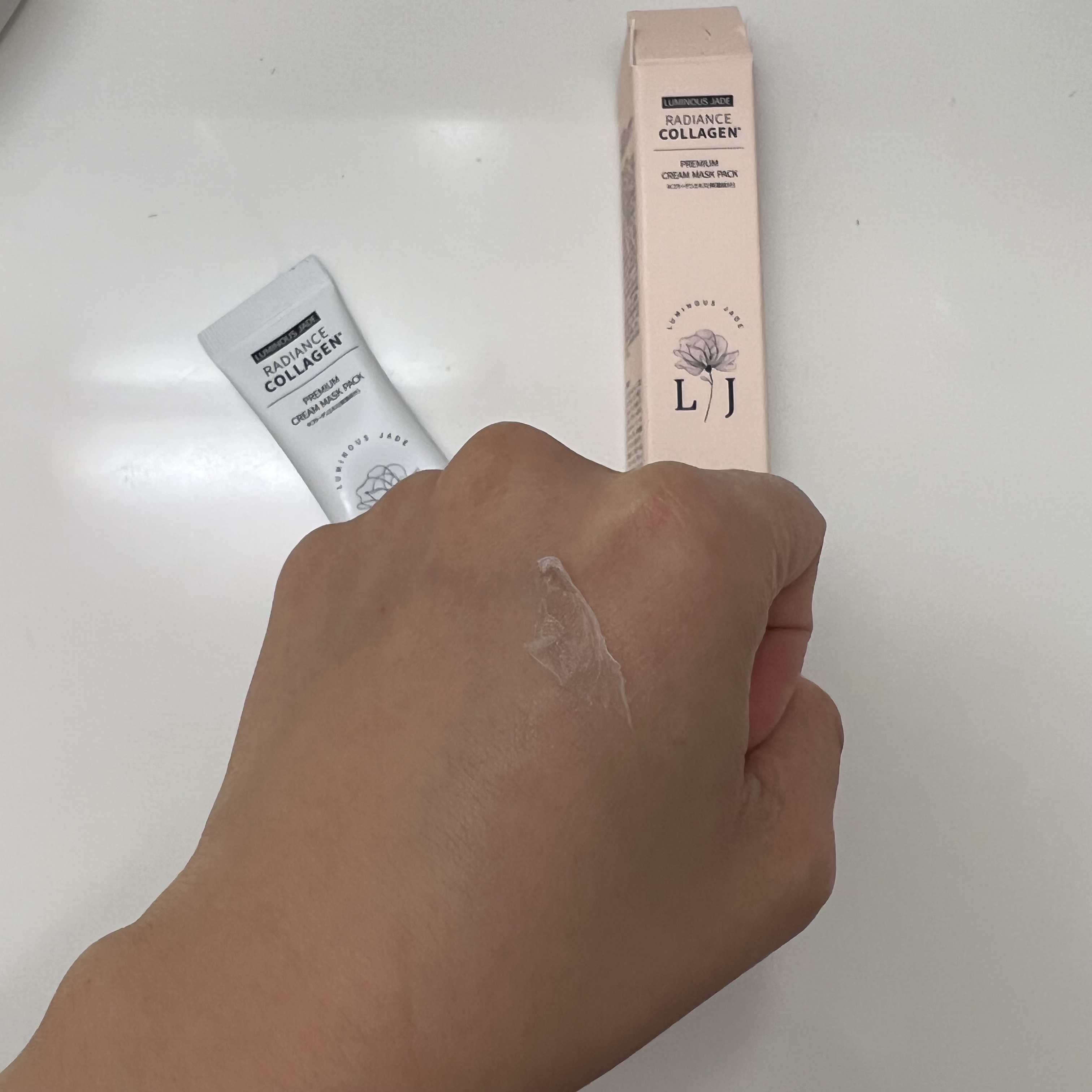 ラディアンスコラーゲンプレミアムクリームマスクパック/ LUMINOUS JADE/シートマスク・パックを使ったクチコミ（2枚目）