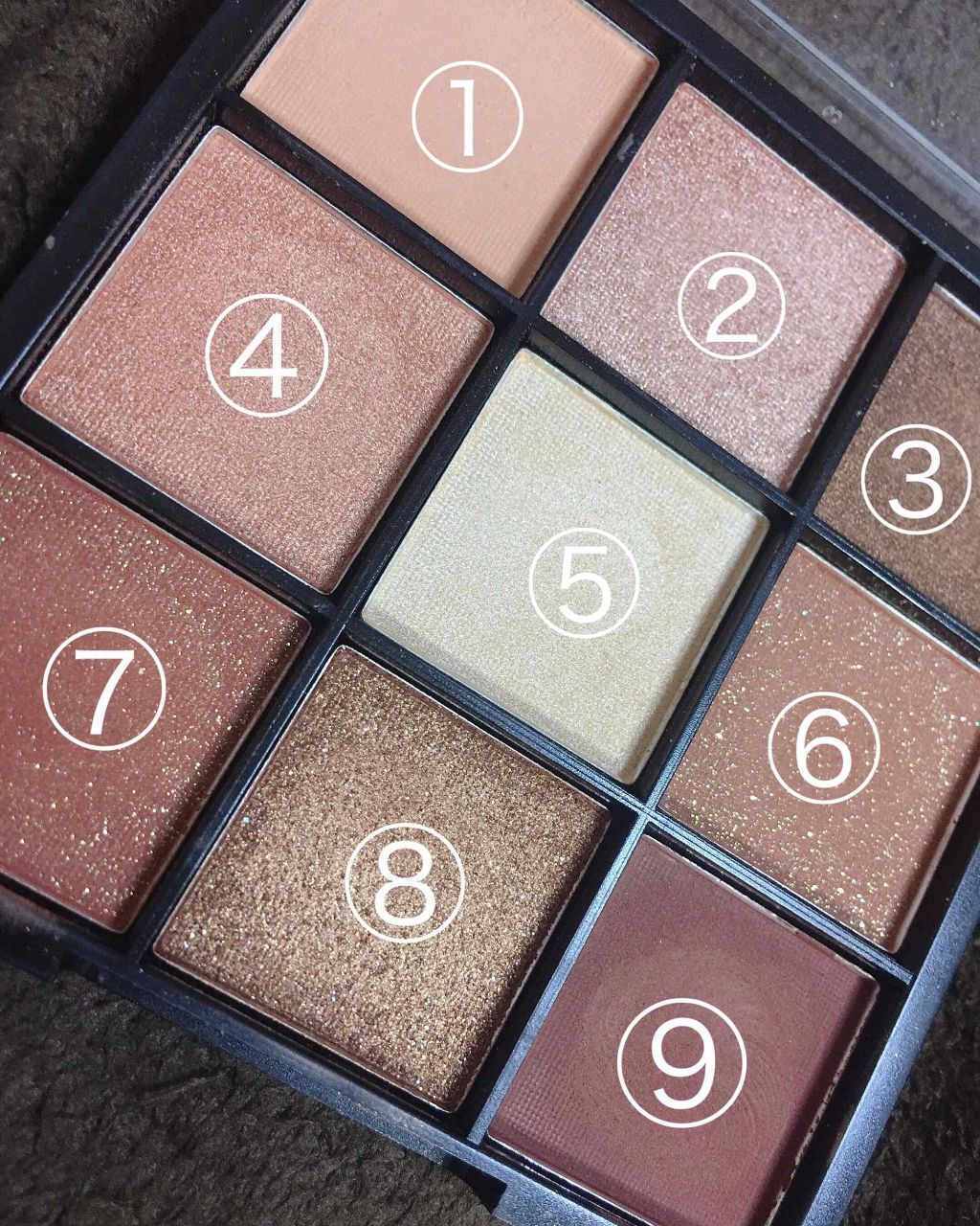 UR GLAM BLOOMING EYE COLOR PALETTE/U R GLAM/アイシャドウパレットを使ったクチコミ(3枚目)