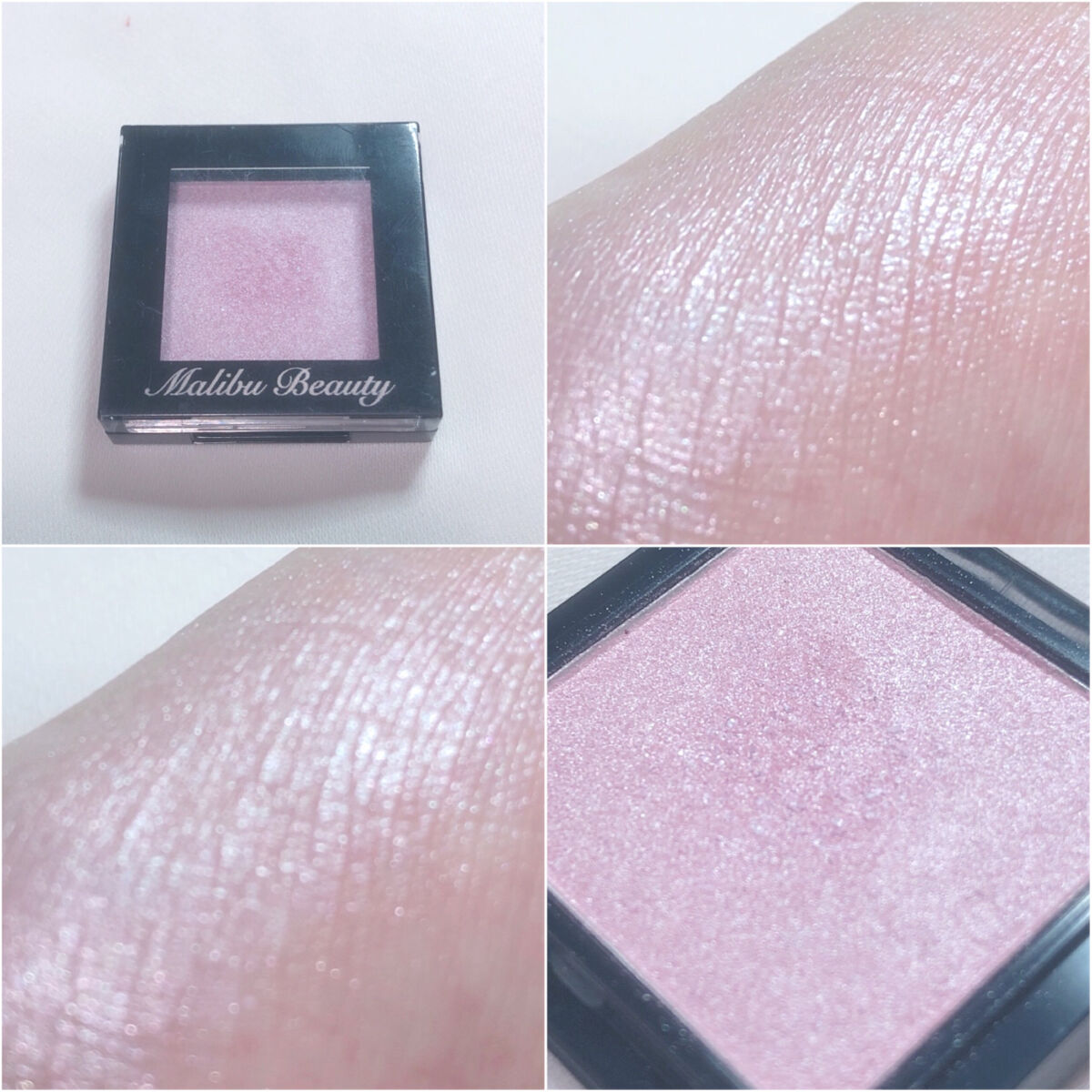 シングルアイシャドウ MBPK-01 ベビーピンク/マリブビューティー/単色アイシャドウを使ったクチコミ（2枚目）