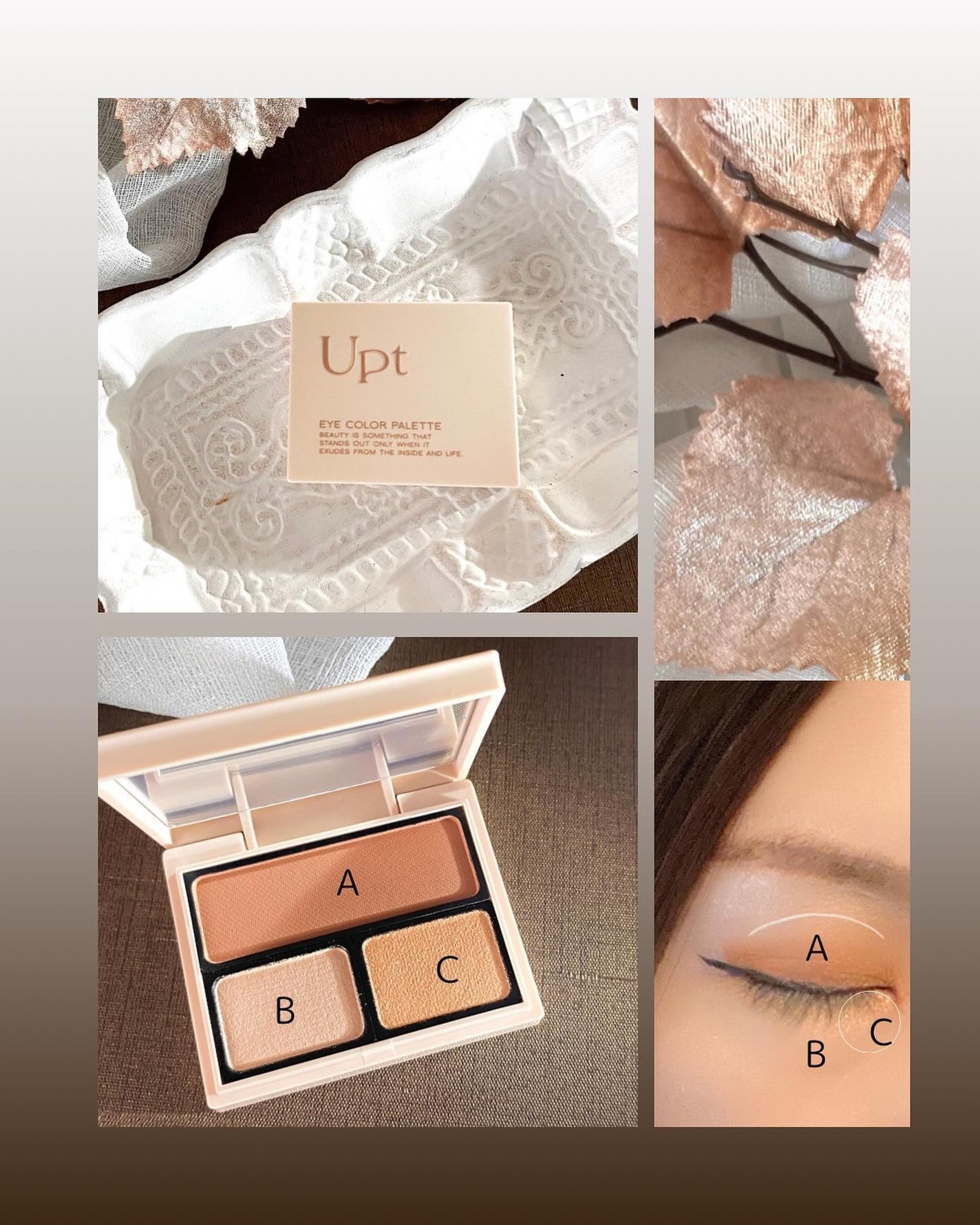 アイカラーパレット/Upt/アイシャドウパレットを使ったクチコミ(3枚目)