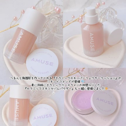 セラミックスキンパーフェクターファンデーション/AMUSE/リキッドファンデーションを使ったクチコミ(2枚目)