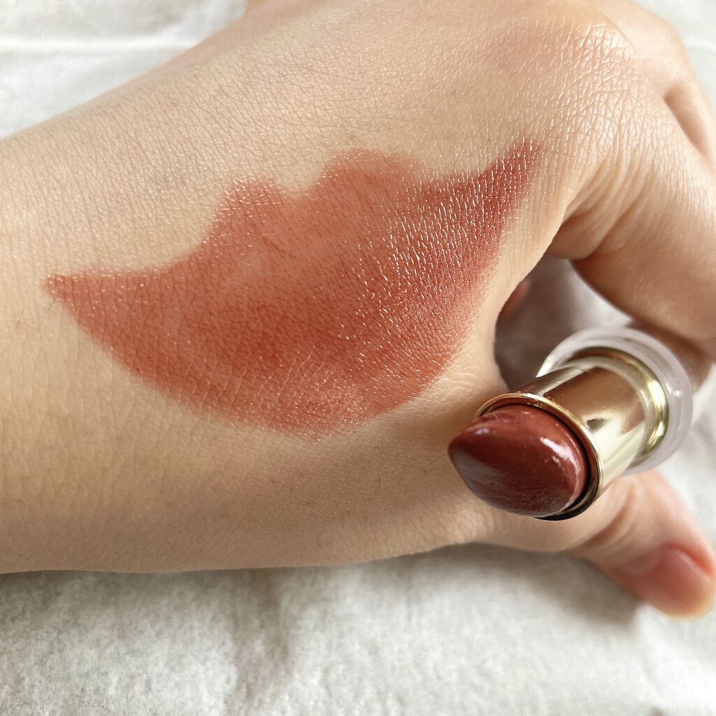 ラスティンググロスリップ 101 ブラウン系/CEZANNE/口紅を使ったクチコミ（1枚目）