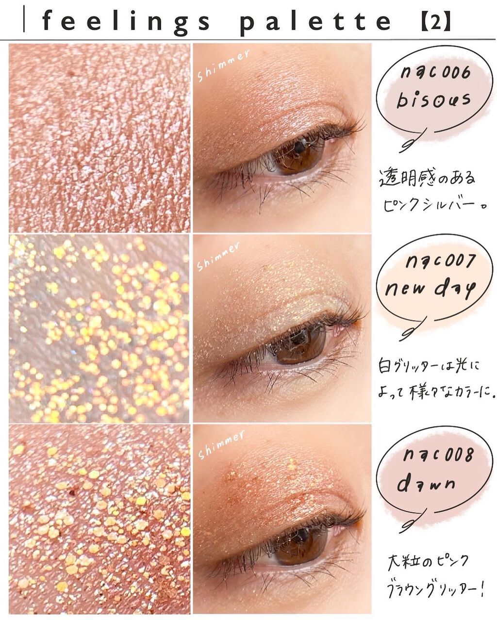 rihkaのアイシャドウ プランプ アイポリッシュM 他、2商品を使った