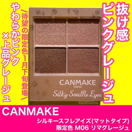 シルキースフレアイズ(マットタイプ)/キャンメイク/アイシャドウパレットを使ったクチコミ(1枚目)
