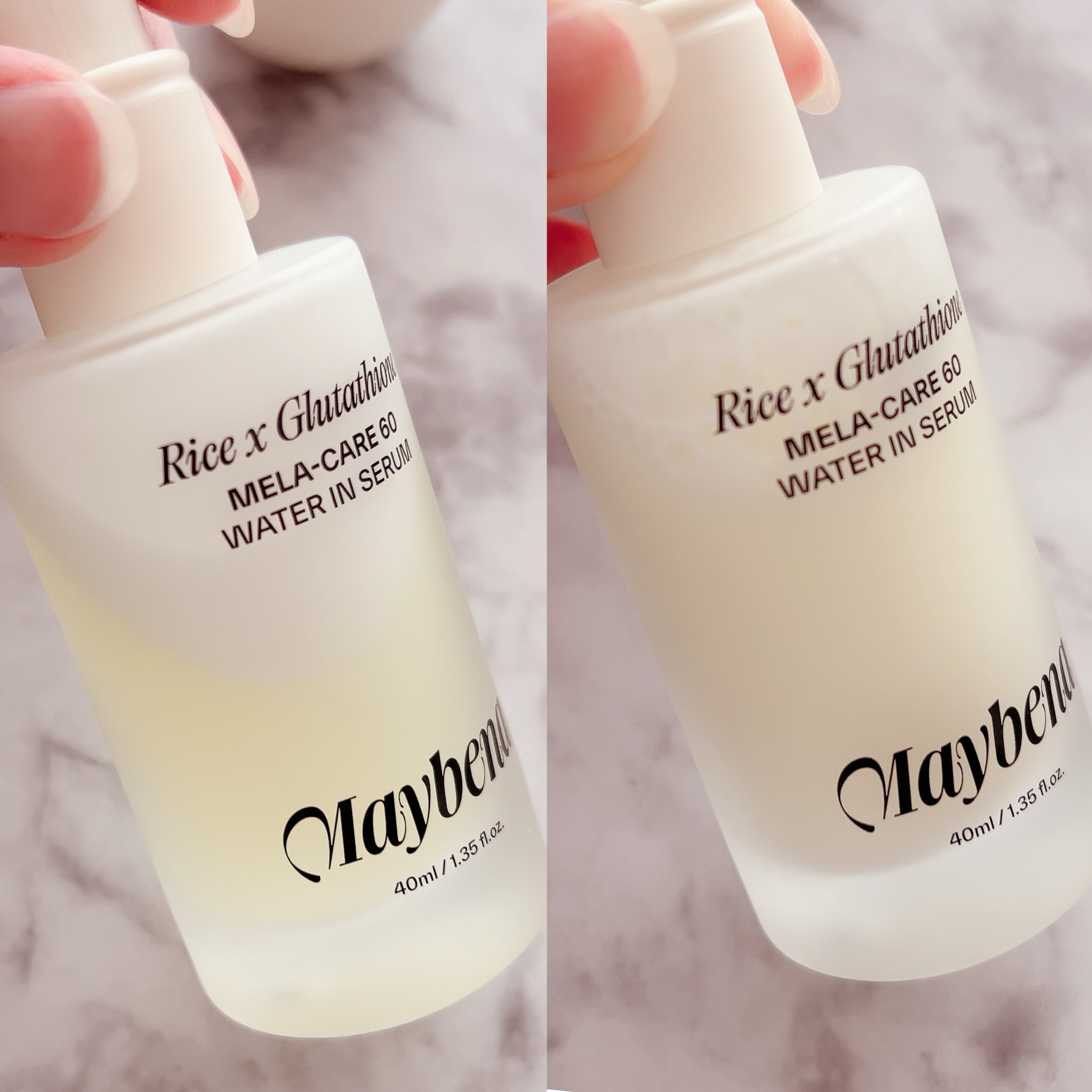 ライスX グルタチオン メラケアー60 ウォーターインセラム/MAYBENA/美容液を使ったクチコミ（3枚目）