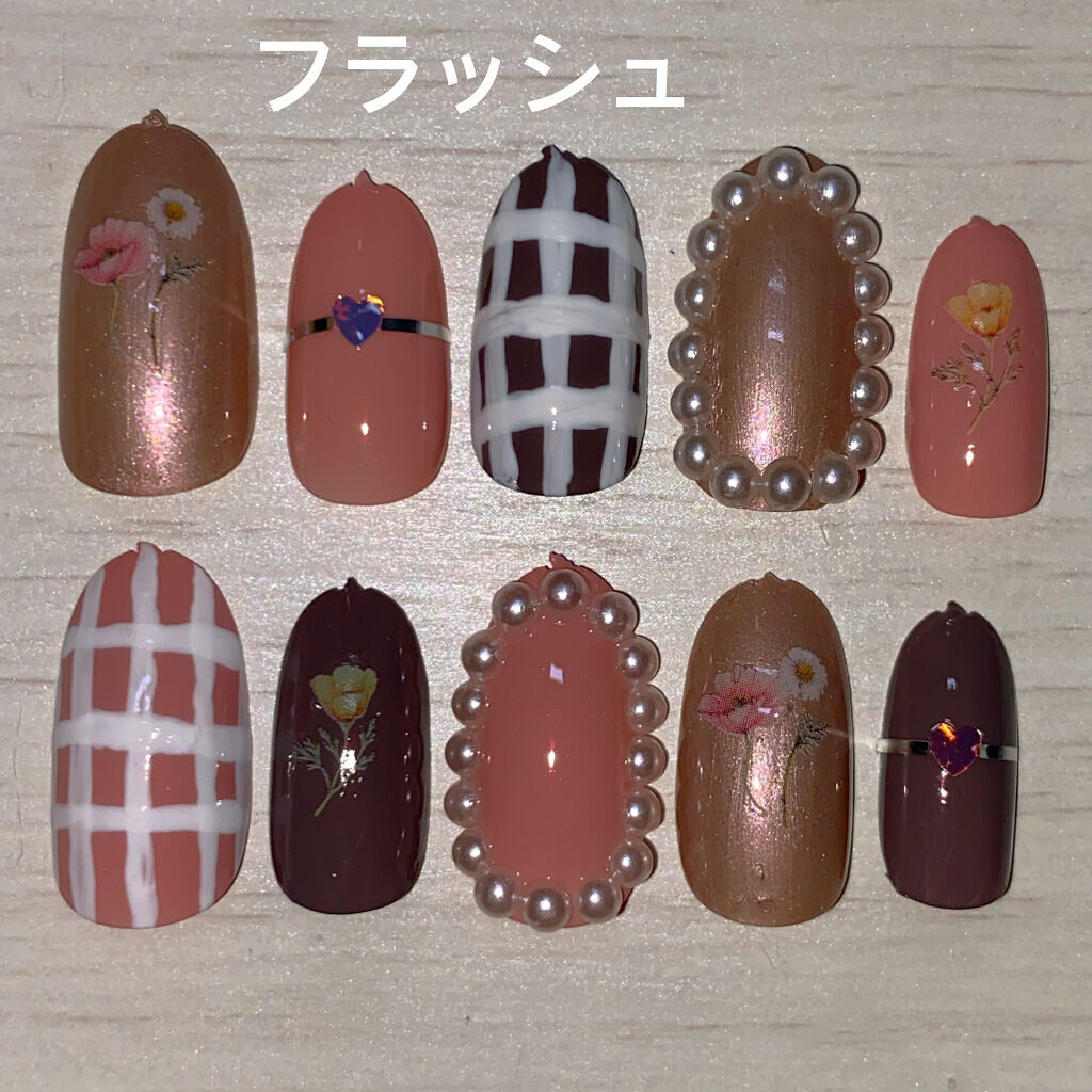 しずくネイルシール/キャンドゥ/ネイルシールを使ったクチコミ（3枚目）