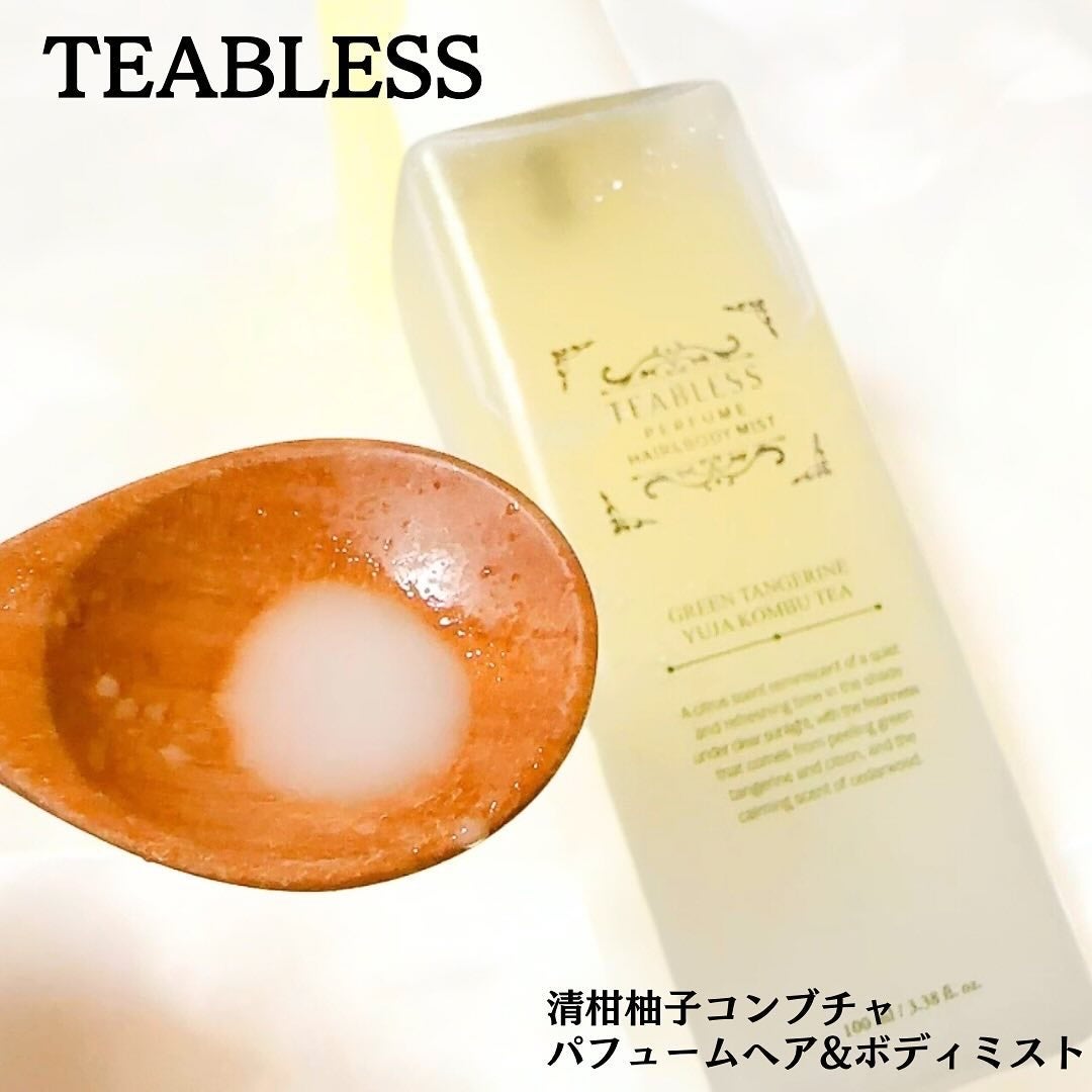 清柑柚子コンブチャパフュームヘア&ボディミスト/TEABLESS/ヘアミストを使ったクチコミ(3枚目)