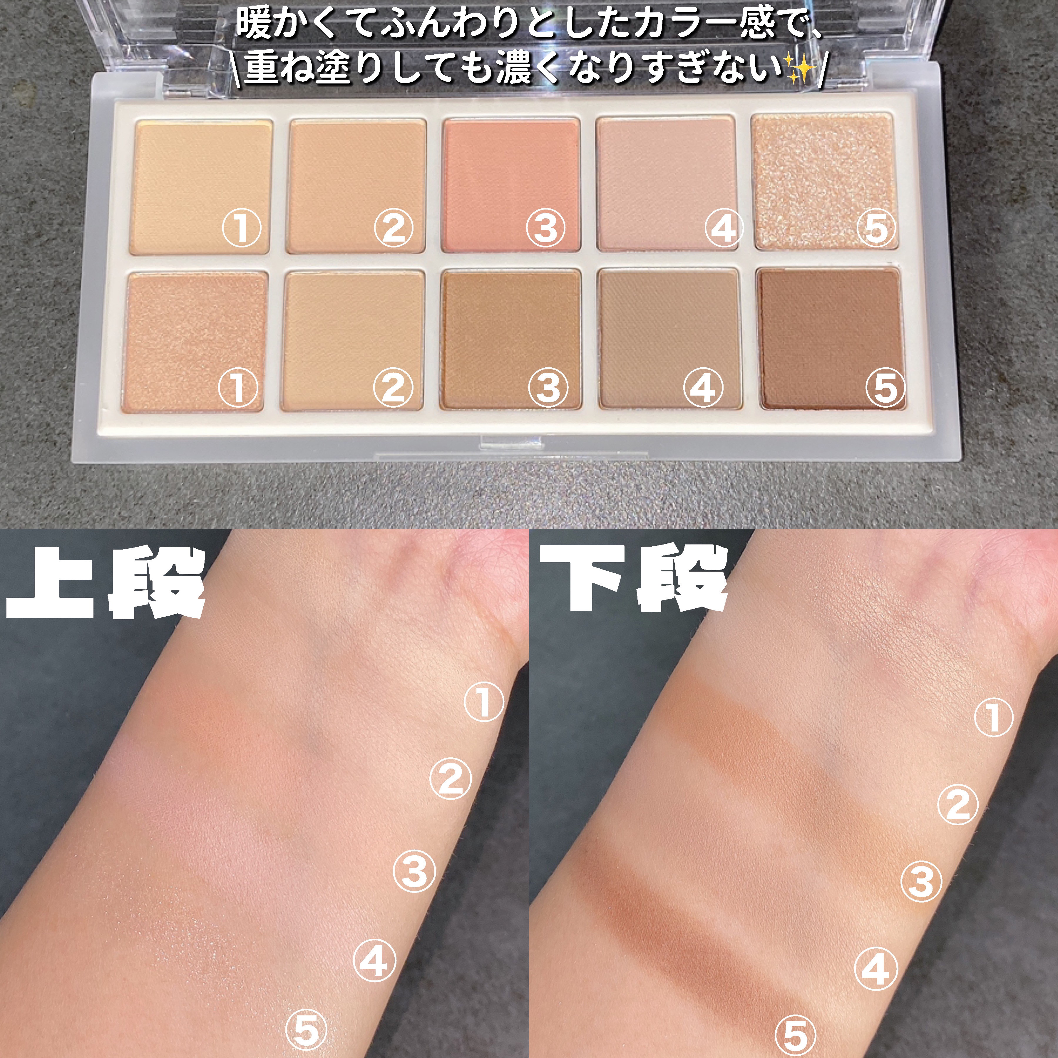 マルチユースシャドウパレット/RULIDIA/アイシャドウパレットを使ったクチコミ（3枚目）