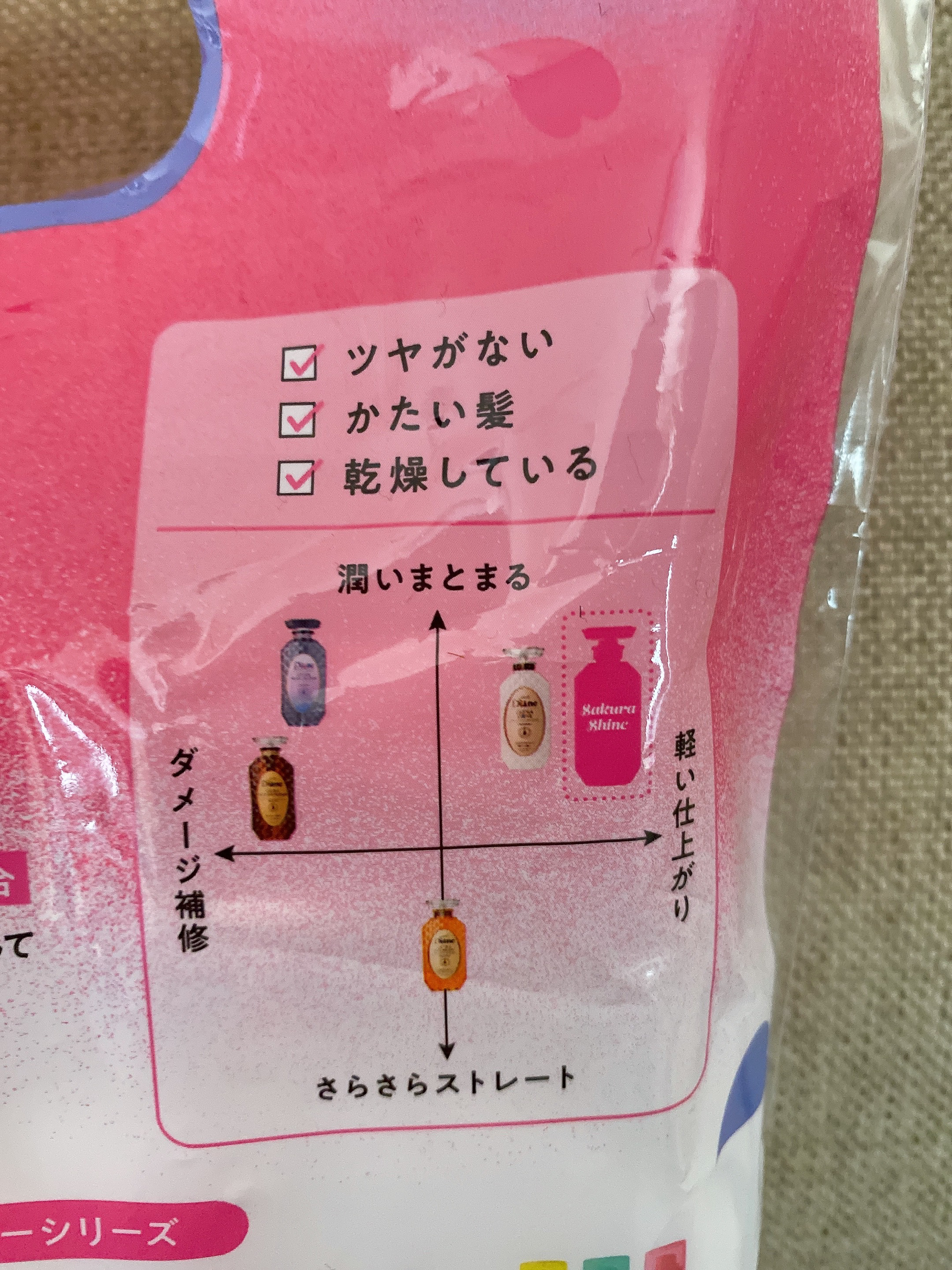 パーフェクトビューティー エクストラシャイン サクラ シャンプー＆トリートメントセット/ダイアン/市販シャンプーを使ったクチコミ（2枚目）