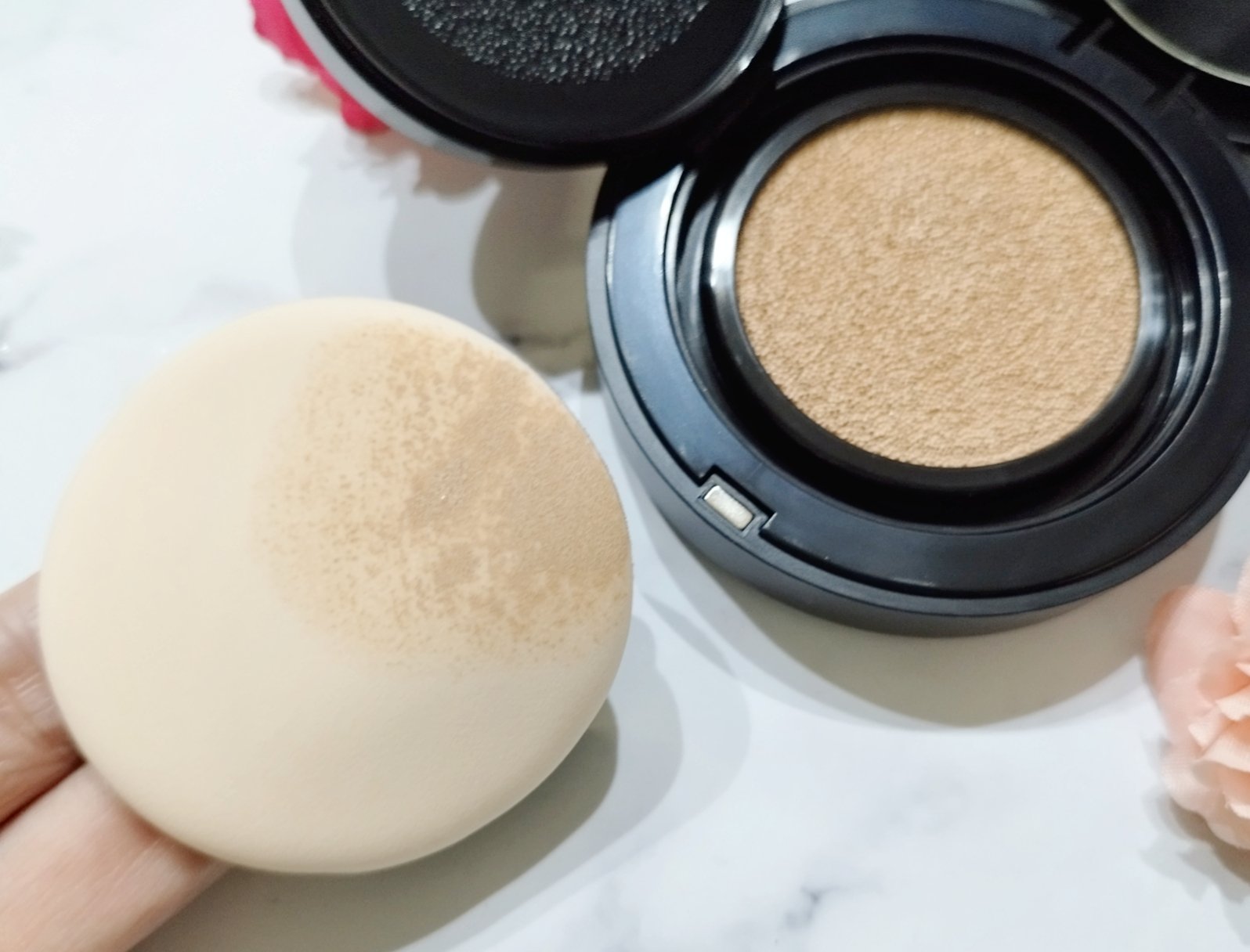 ジャビンドゥソウル ウインクファンデーションパクト 22 COVER SAND(カバーサンド)/Javin De Seoul/クッションファンデーションを使ったクチコミ（3枚目）