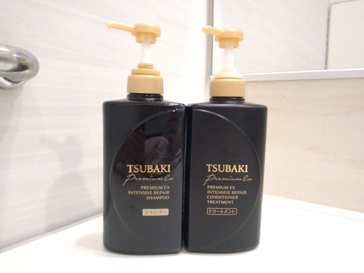 プレミアムＥＸ インテンシブリペア ＜シャンプー＞／コンディショナー＜ヘアトリートメント＞ /TSUBAKI/市販シャンプーを使ったクチコミ（1枚目）