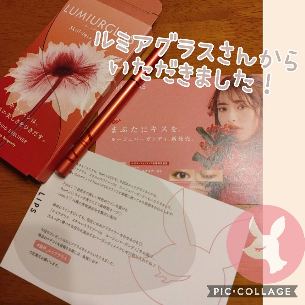 スキルレスライナー/LUMIURGLAS/リキッドアイライナーを使ったクチコミ(1枚目)