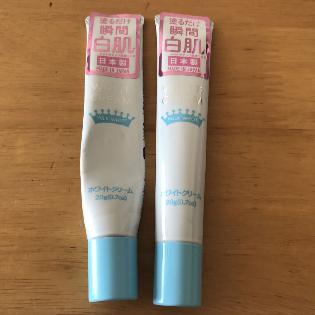 日本製ホワイトクリームＤ/DAISO/化粧下地を使ったクチコミ（3枚目）