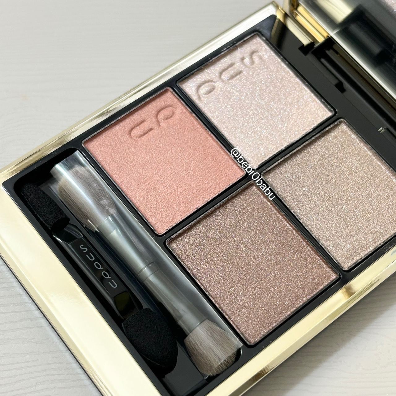 シグニチャー カラー アイズ 01 瑞花 -MIZUHANA/SUQQU/アイシャドウパレットを使ったクチコミ（3枚目）