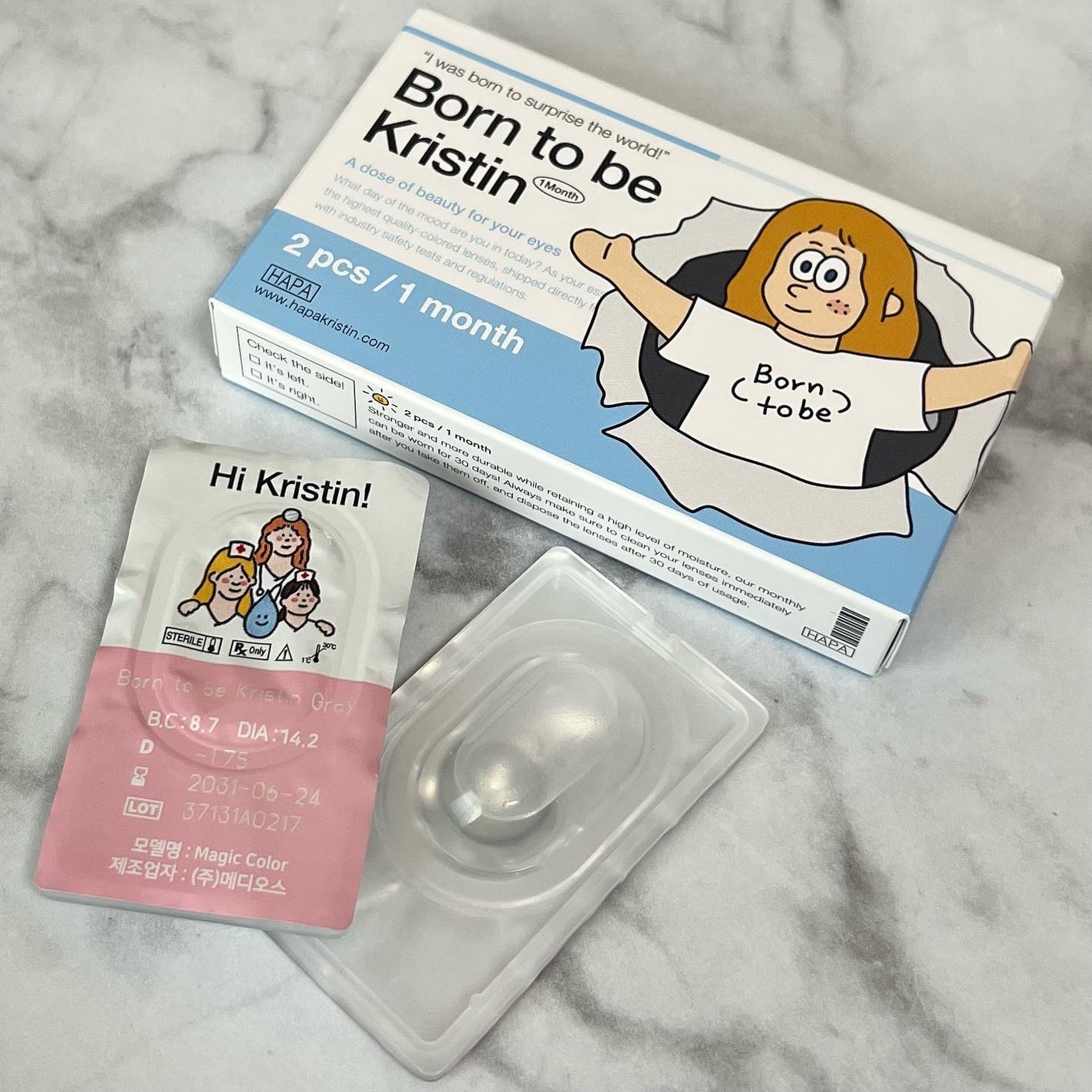 born to be kristin/Hapa kristin/カラーコンタクトレンズを使ったクチコミ(9枚目)