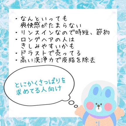 爽快頭皮ケアシャンプー リンスインタイプ/サンスタートニック/シャンプー・コンディショナーを使ったクチコミ(2枚目)