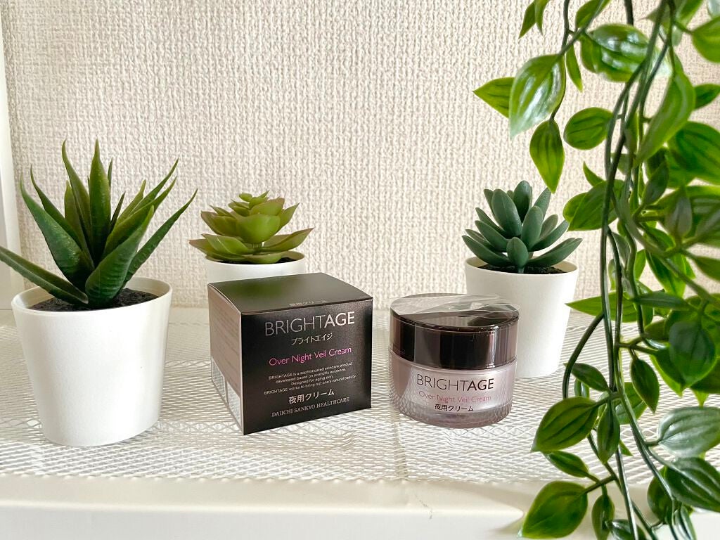 オーバーナイト ヴェールクリーム/BRIGHTAGE/フェイスクリームを使ったクチコミ(1枚目)