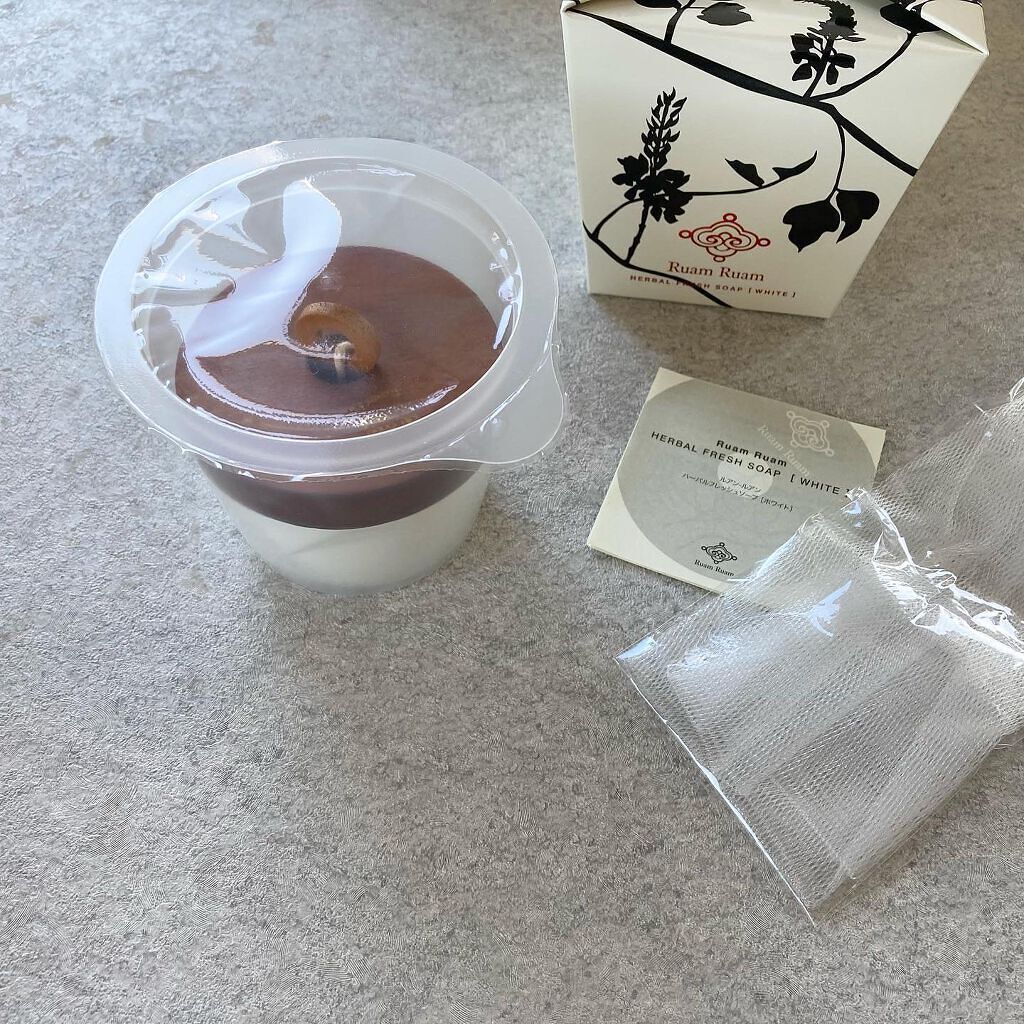 生せっけん ポット [ホワイト] オリジナル/Ruam Ruam/洗顔フォームを使ったクチコミ（3枚目）