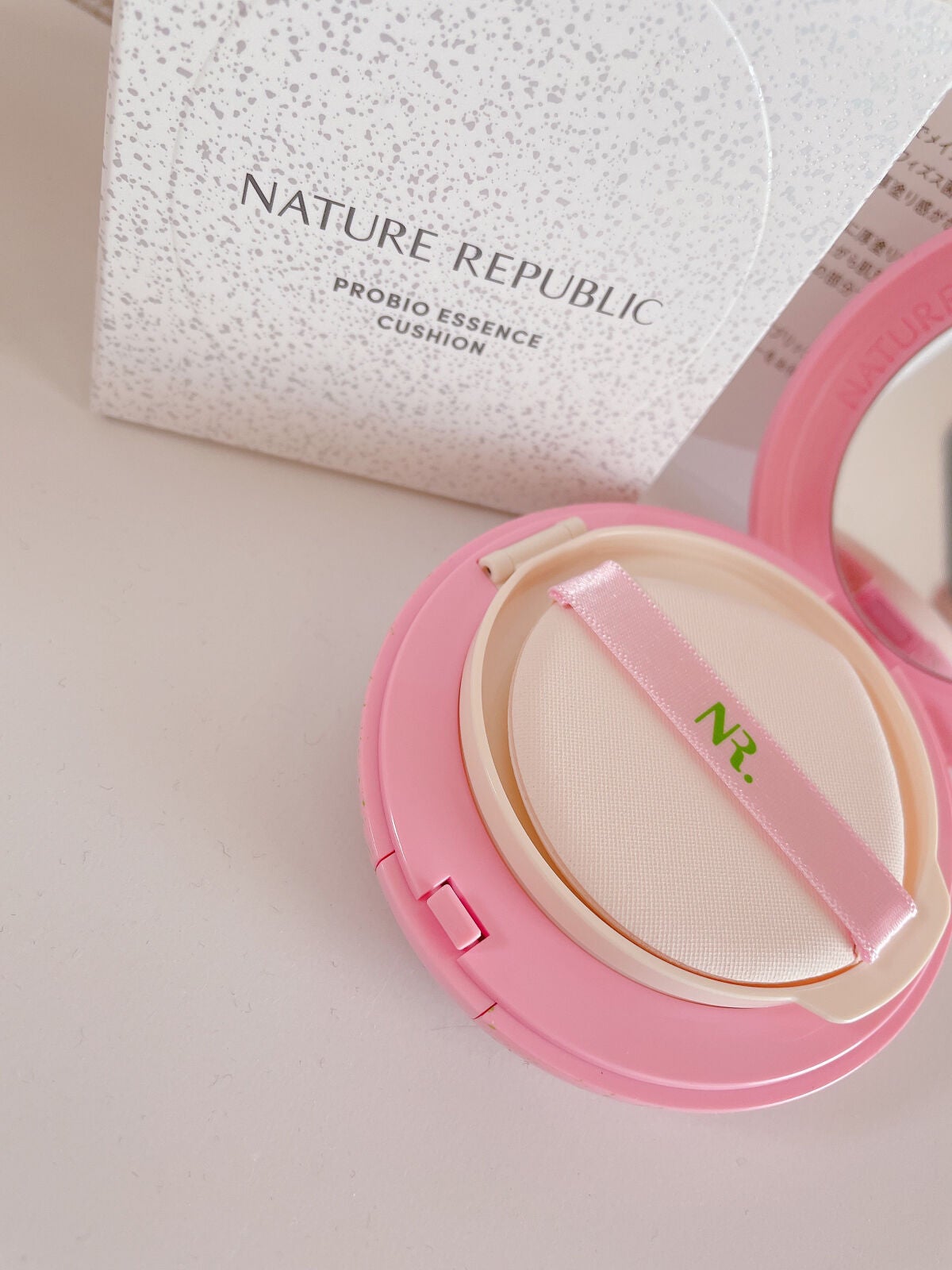 PROBIOエッセンスクッション/ネイチャーリパブリック/クッションファンデーションを使ったクチコミ(2枚目)