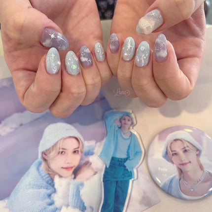 Iuna. Mizuki on LIPS 「.imageに合わせておまかせでした☁️🌟#nail#nail..」(1枚目)