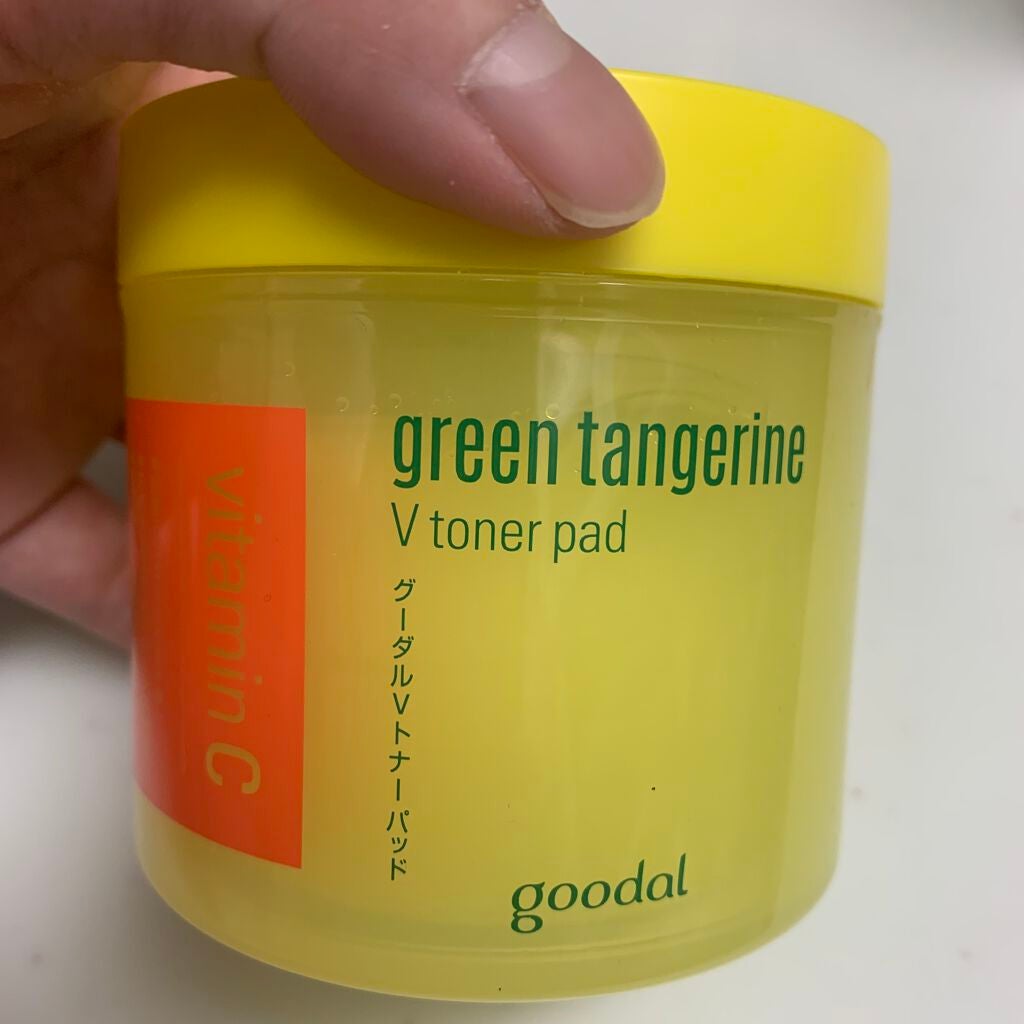 グリーンタンジェリン ビタCダークスポットケアパッド/goodal/トナーパッドを使ったクチコミ(1枚目)