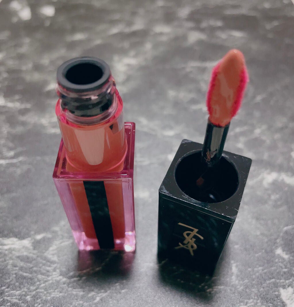 ルージュ ピュールクチュール ヴェルニ ウォーターステイン/YVES SAINT LAURENT BEAUTE/口紅を使ったクチコミ(2枚目)