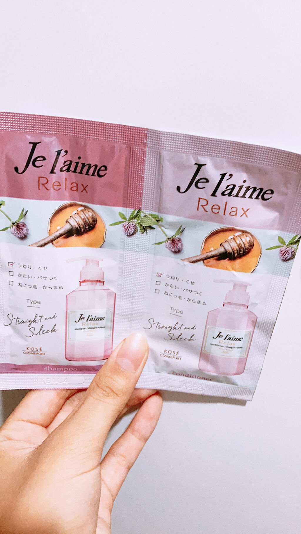 リラックス シャンプー／ヘアコンディショナー(ストレート＆スリーク)/Je l'aime/市販シャンプーを使ったクチコミ（1枚目）