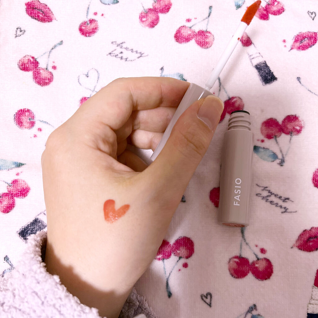 ワンデイ アートメイク ルージュ/FASIO/口紅を使ったクチコミ（2枚目）