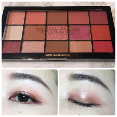 MAKEUP REVOLUTION Revolution Reloadedのクチコミ「MAKEUP REVOLUTIONのNewtrals2を使ったピンクメイクです^_^

２枚目.....」（1枚目）