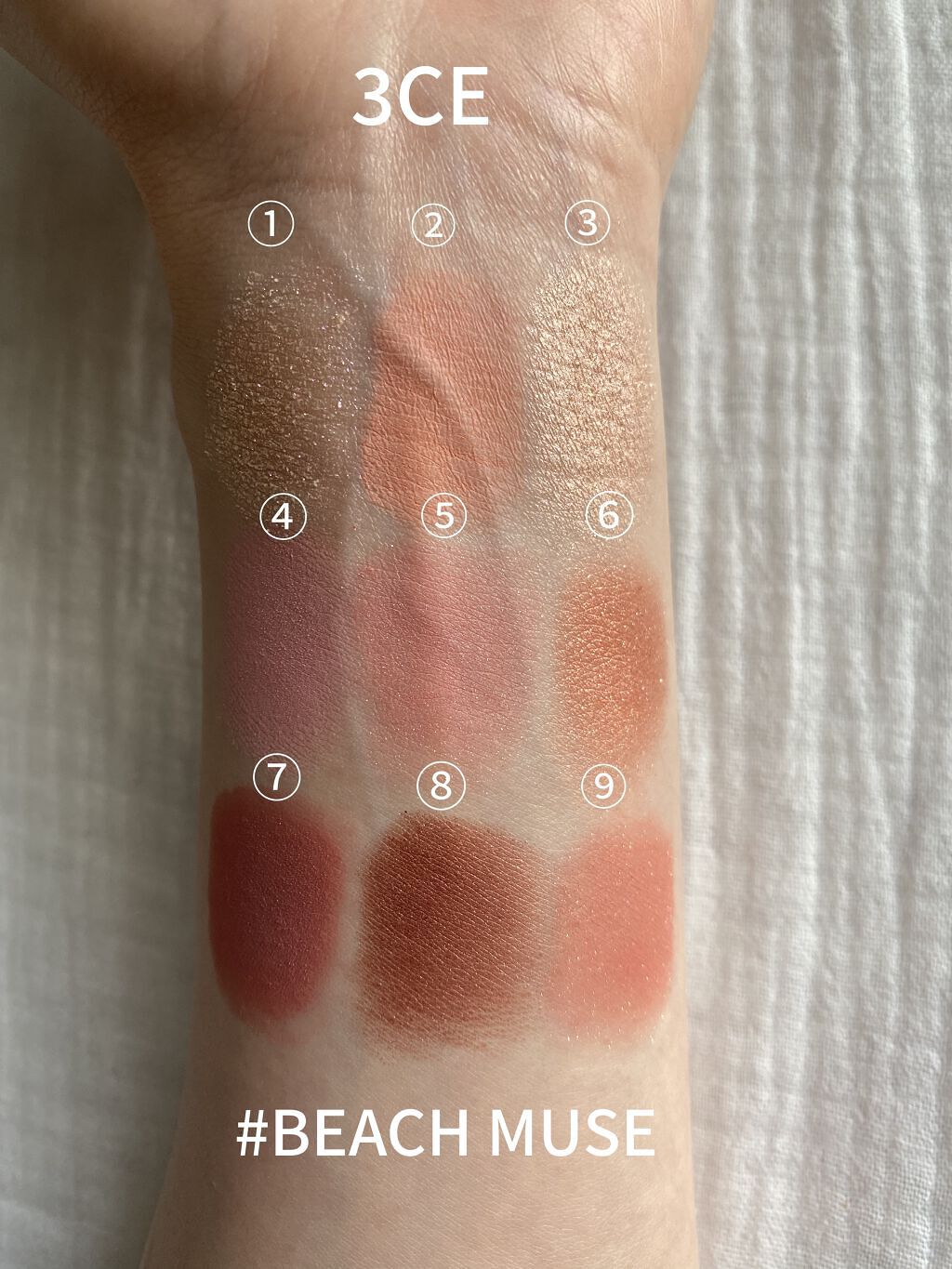 3CE マルチアイカラーパレット BEACH MUSE/3CE/アイシャドウパレットを使ったクチコミ（2枚目）