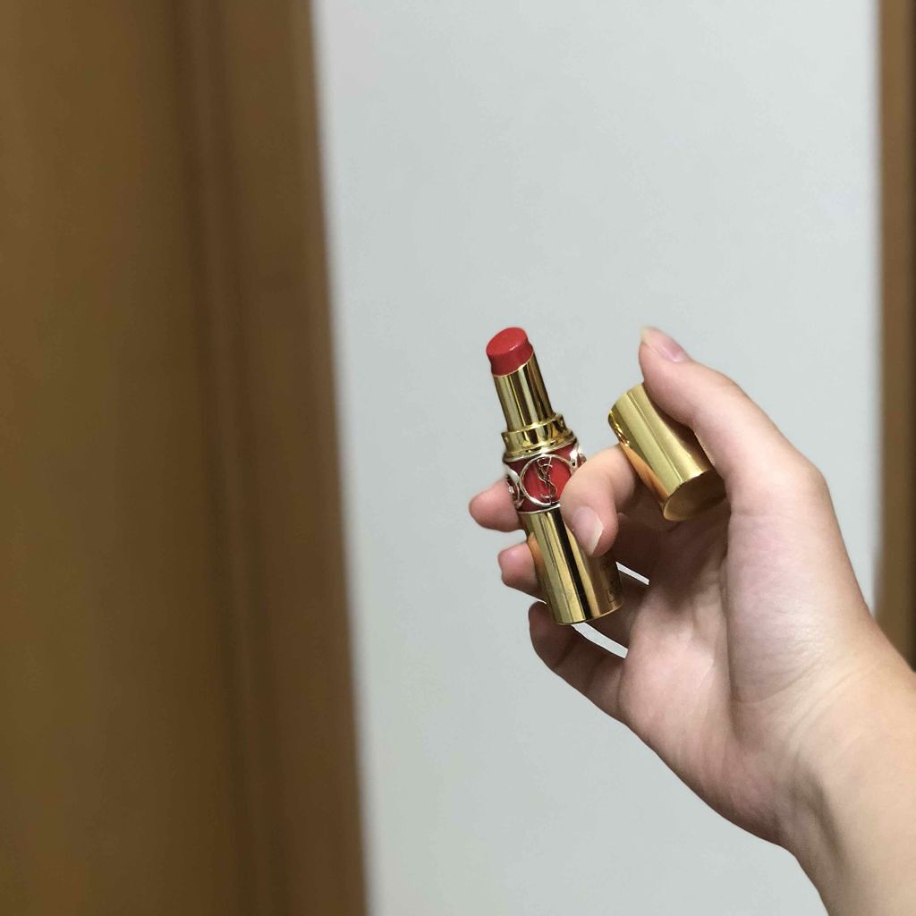 ルージュ ヴォリュプテ シャイン/YVES SAINT LAURENT BEAUTE/口紅を使ったクチコミ（1枚目）